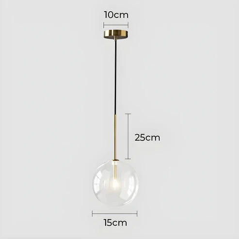 Gilda™ | Clear glass pendant lamp