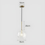 Gilda™ | Clear glass pendant lamp
