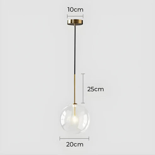 Gilda™ | Clear glass pendant lamp
