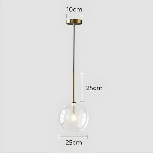 Gilda™ | Clear glass pendant lamp