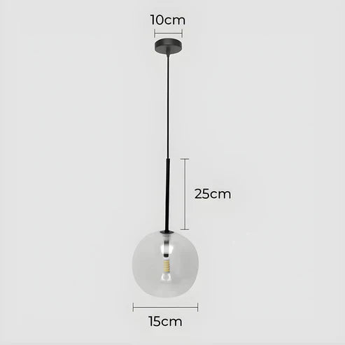 Gilda™ | Clear glass pendant lamp