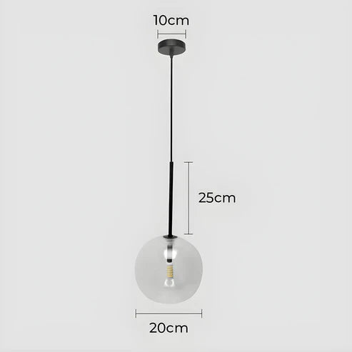 Gilda™ | Clear glass pendant lamp