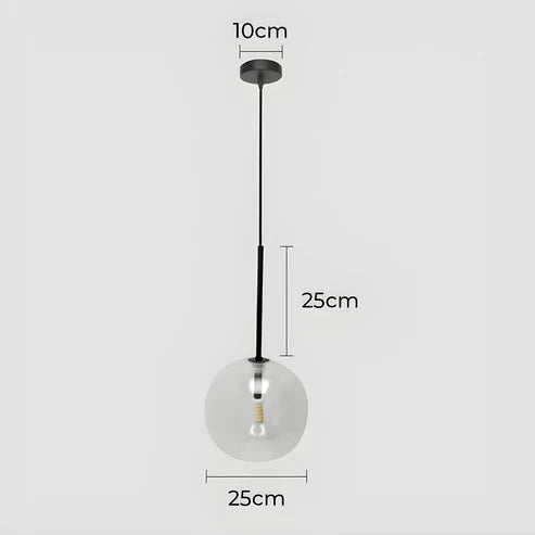 Gilda™ | Clear glass pendant lamp