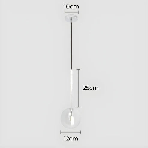 Gilda™ | Clear glass pendant lamp