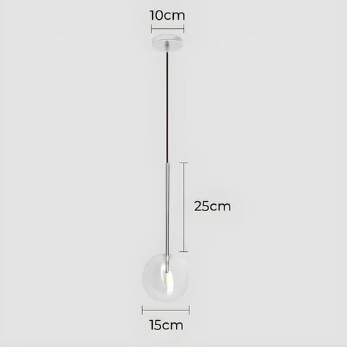 Gilda™ | Clear glass pendant lamp