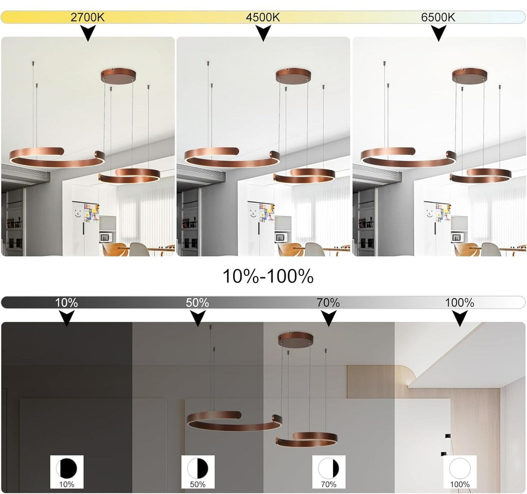 Vaya™ | Minimalist LED ring chandelier