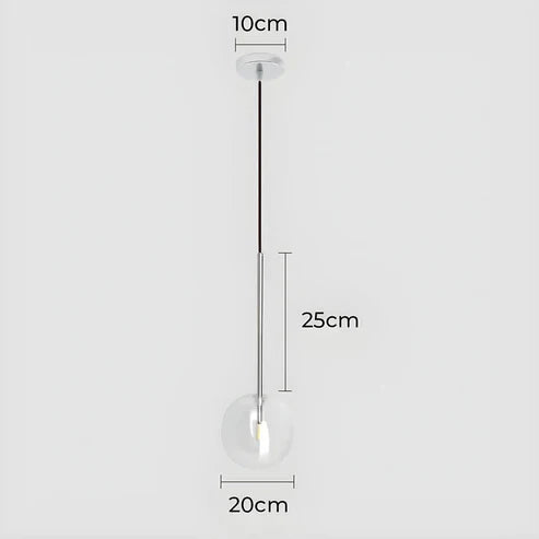 Gilda™ | Clear glass pendant lamp