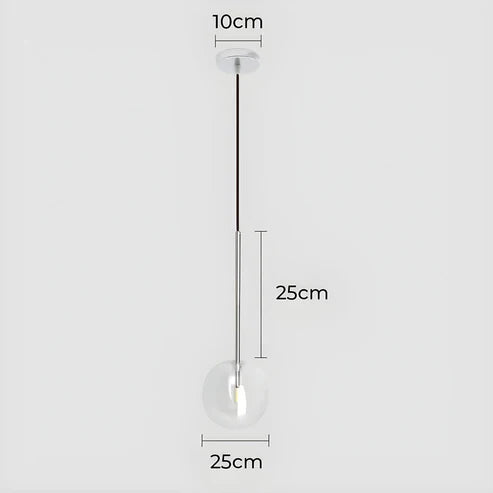 Gilda™ | Clear glass pendant lamp