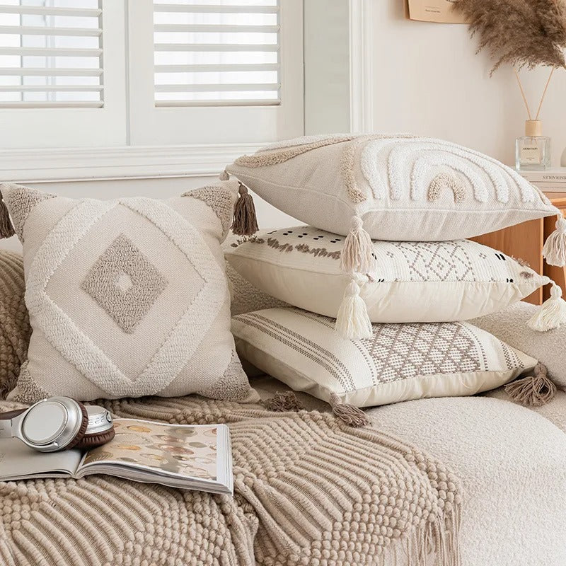 Fes™ | Boho cushion cover with tufting