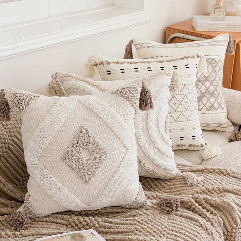 Fes™ | Boho cushion cover with tufting