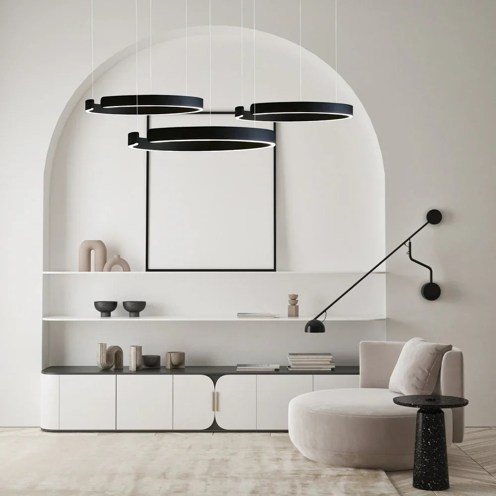 Vaya™ | Minimalist LED ring chandelier