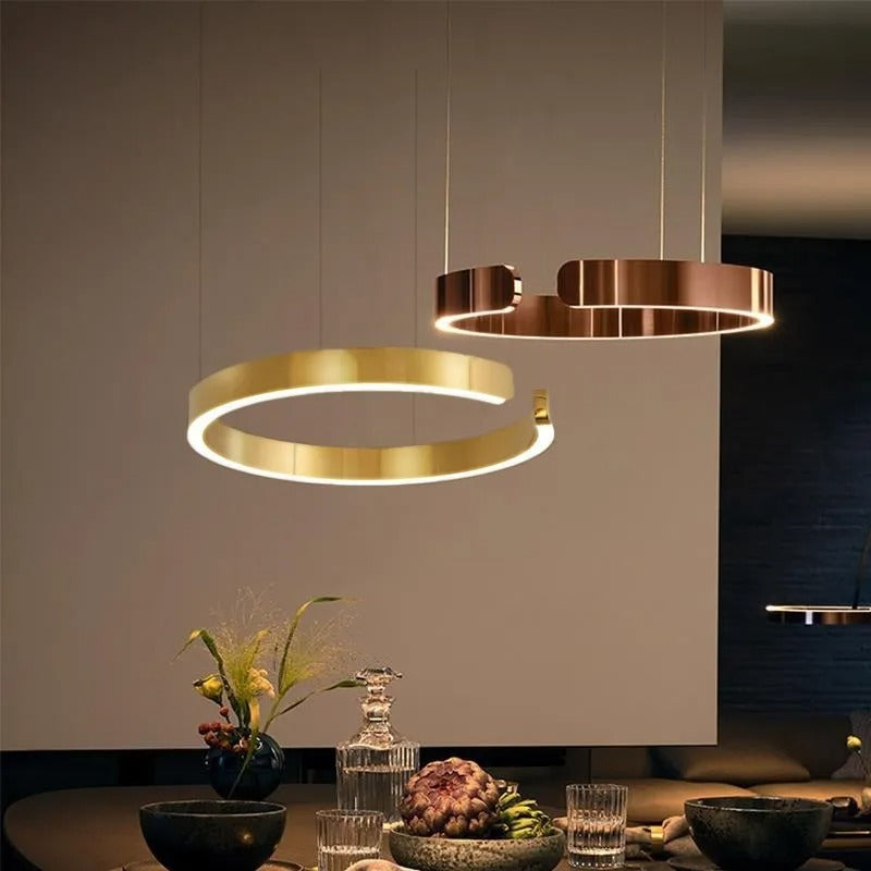 Vaya™ | Minimalist LED ring chandelier
