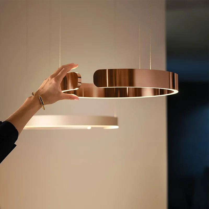 Vaya™ | Minimalist LED ring chandelier