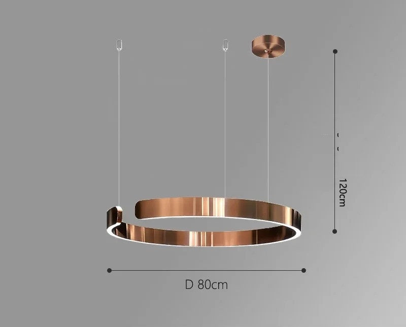 Vaya™ | Minimalist LED ring chandelier