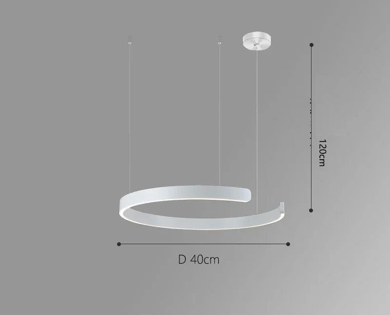 Vaya™ | Minimalist LED ring chandelier