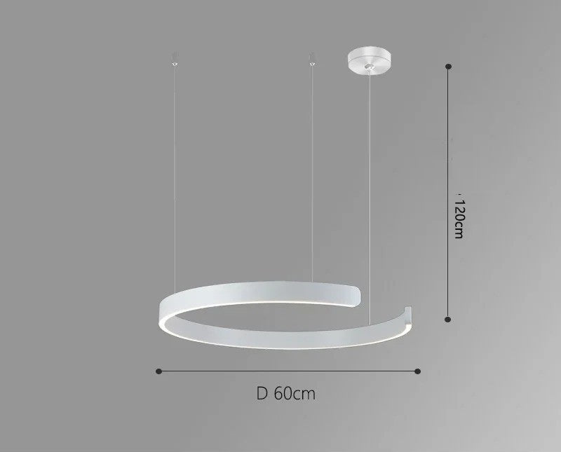 Vaya™ | Minimalist LED ring chandelier