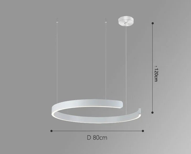 Vaya™ | Minimalist LED ring chandelier