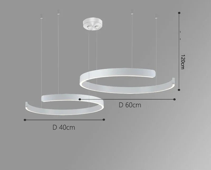 Vaya™ | Minimalist LED ring chandelier