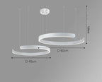 Vaya™ | Minimalist LED ring chandelier