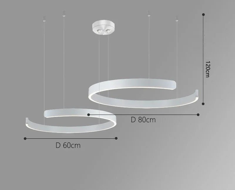 Vaya™ | Minimalist LED ring chandelier