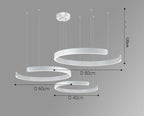 Vaya™ | Minimalist LED ring chandelier