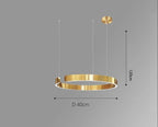 Vaya™ | Minimalist LED ring chandelier