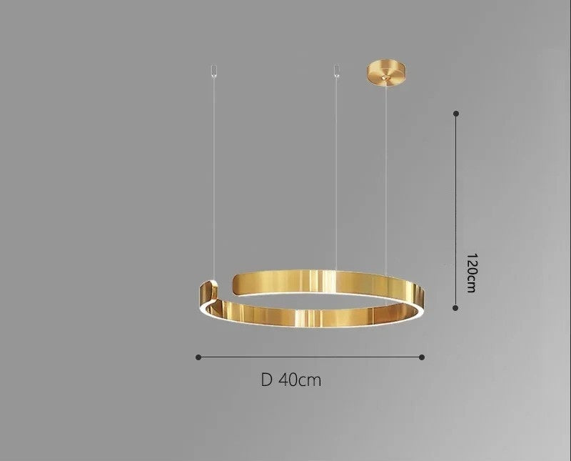 Vaya™ | Minimalist LED ring chandelier