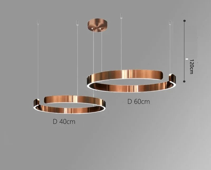 Vaya™ | Minimalist LED ring chandelier