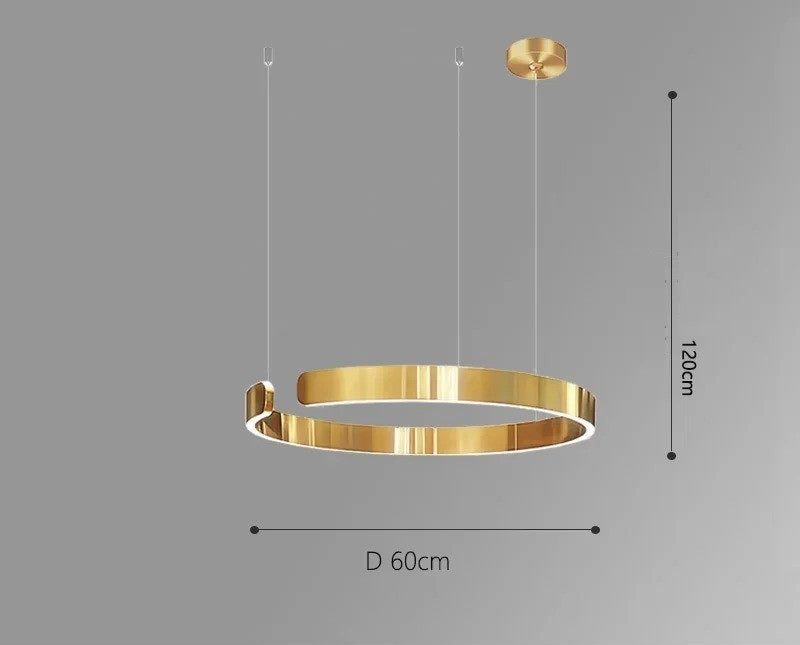Vaya™ | Minimalist LED ring chandelier