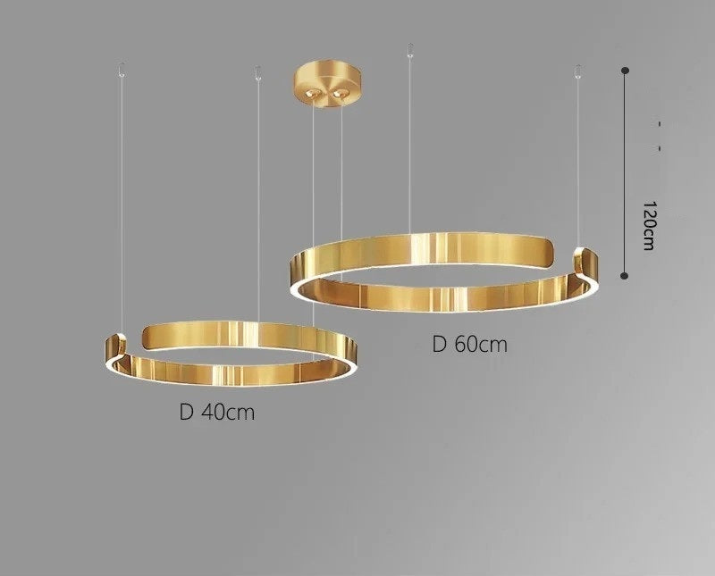 Vaya™ | Minimalist LED ring chandelier