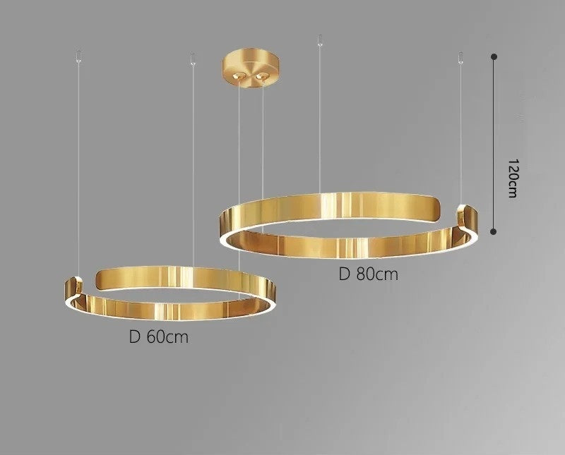 Vaya™ | Minimalist LED ring chandelier