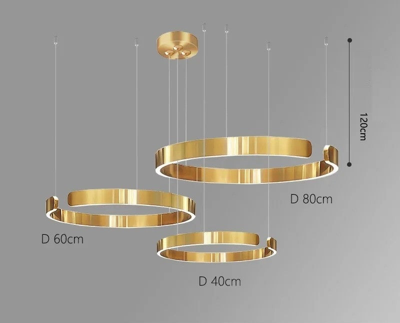 Vaya™ | Minimalist LED ring chandelier