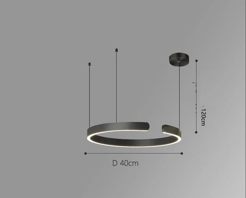 Vaya™ | Minimalist LED ring chandelier