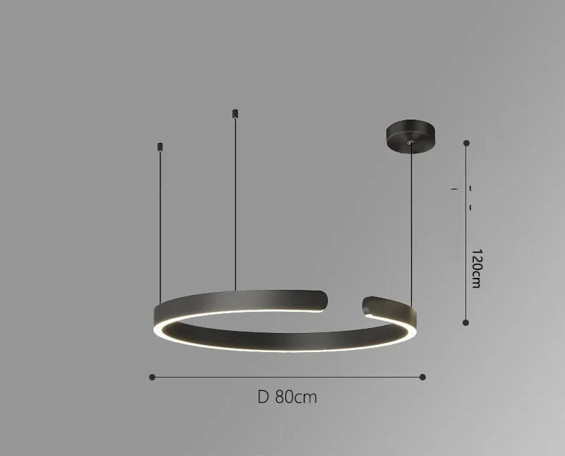 Vaya™ | Minimalist LED ring chandelier