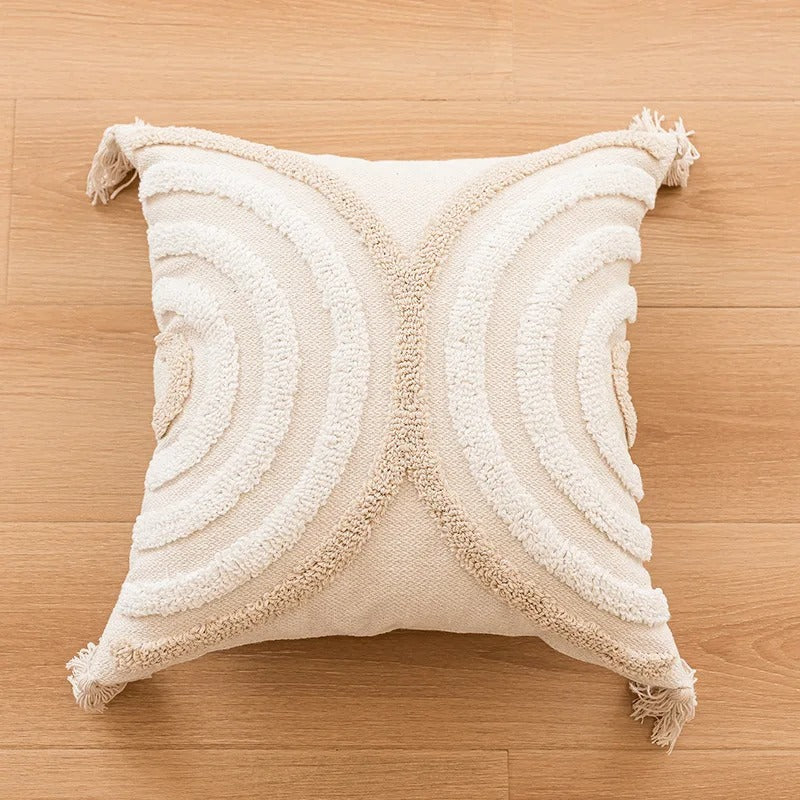 Fes™ | Boho cushion cover with tufting