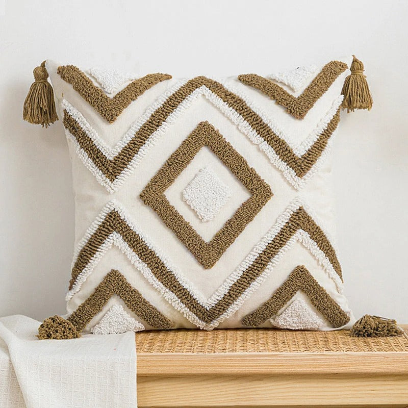 Fes™ | Boho cushion cover with tufting