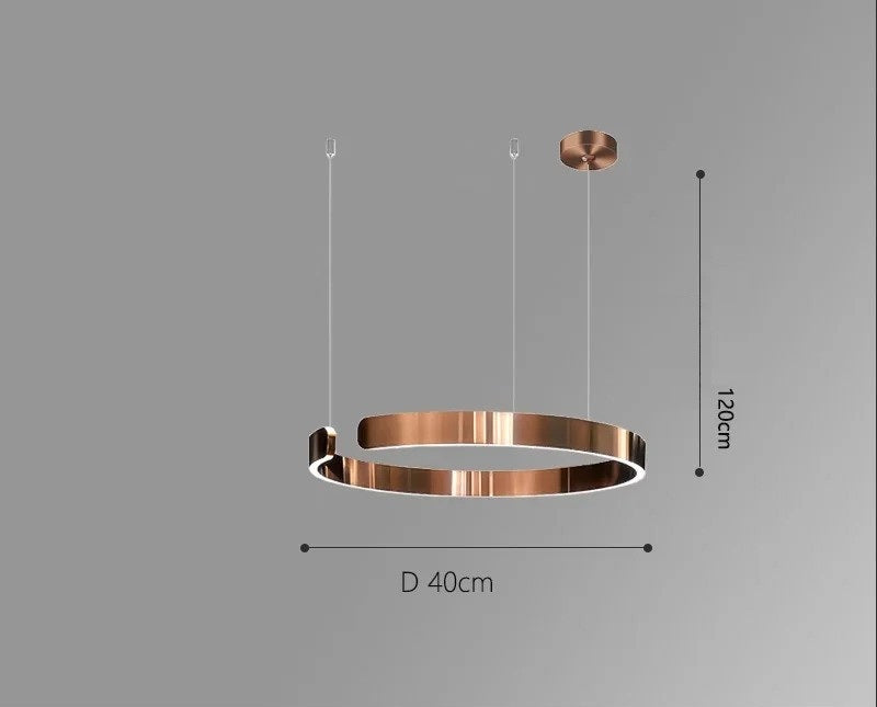 Vaya™ | Minimalist LED ring chandelier