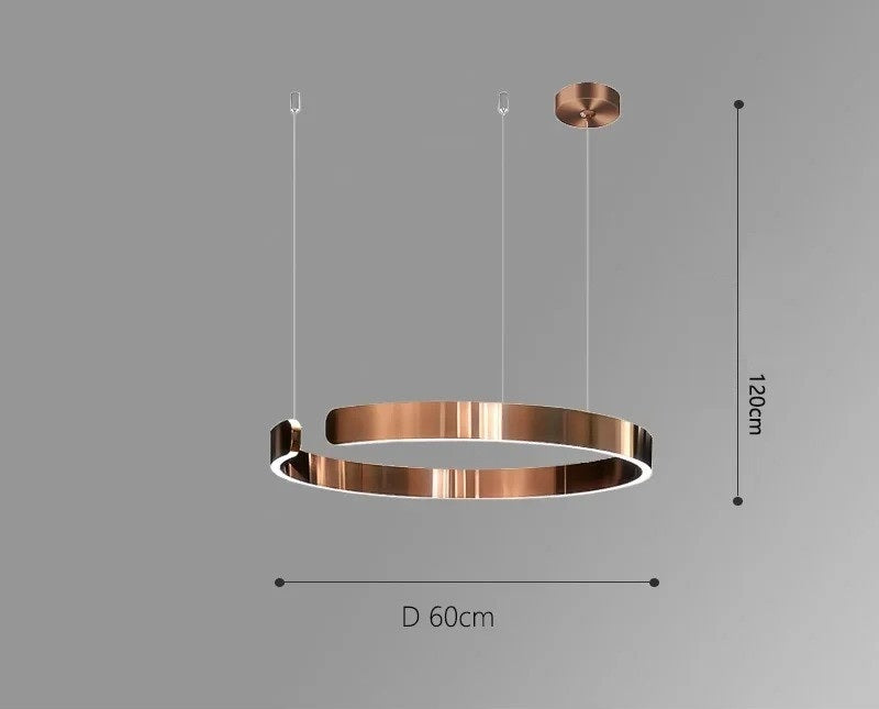 Vaya™ | Minimalist LED ring chandelier
